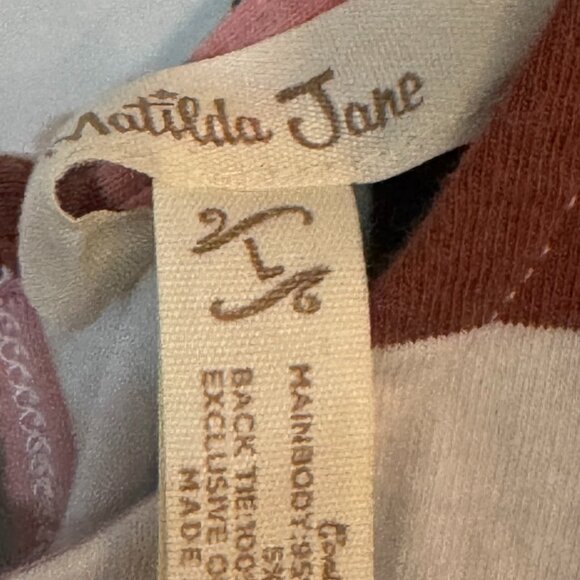 Matilda Jane Sierra Tank – Women’s Large 🌈 Soft cotton blend colorful stripes - Picture 6 of 6